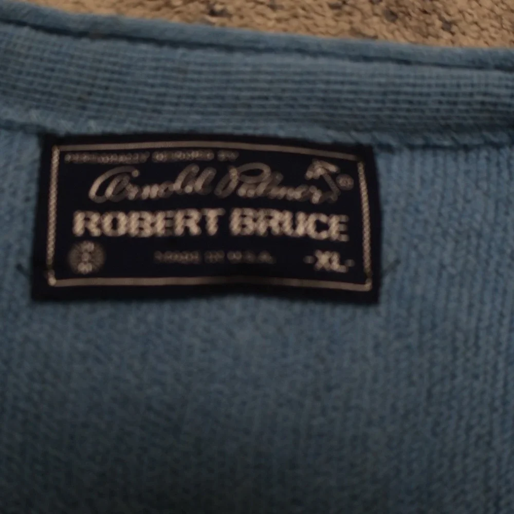 NWT Vintage Robert Bruce Arnold Palmer Grandpa Sweater XL Cardigan Wool / Alpaca